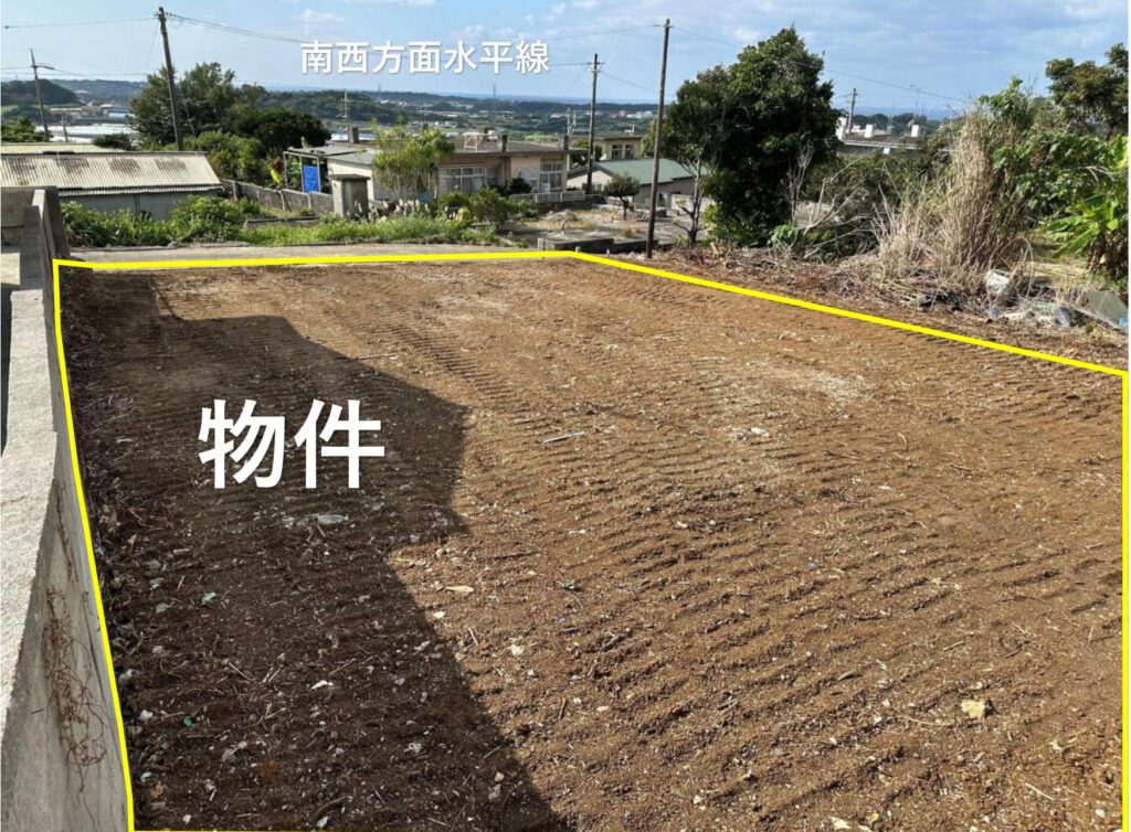 糸満市新垣｜891万円｜土地面積222.5㎡（67.3坪）｜売地