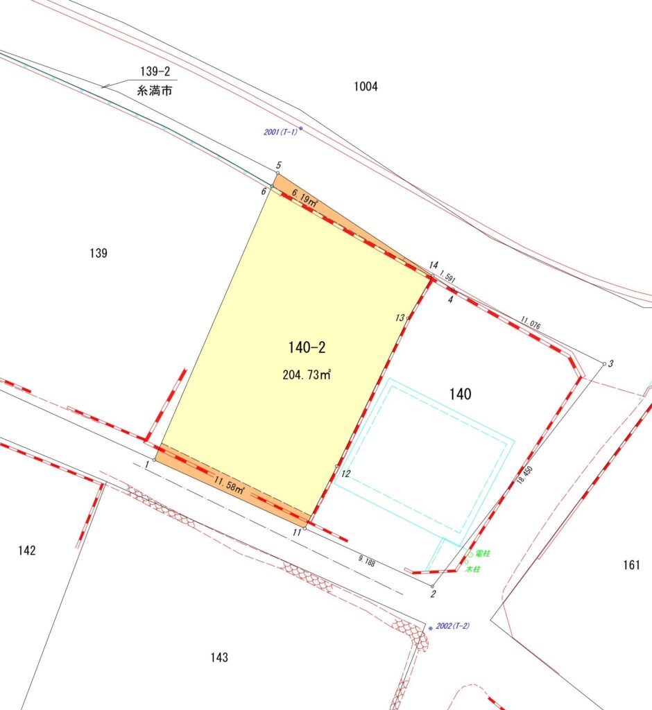 糸満市新垣｜891万円｜土地面積222.5㎡（67.3坪）｜売地