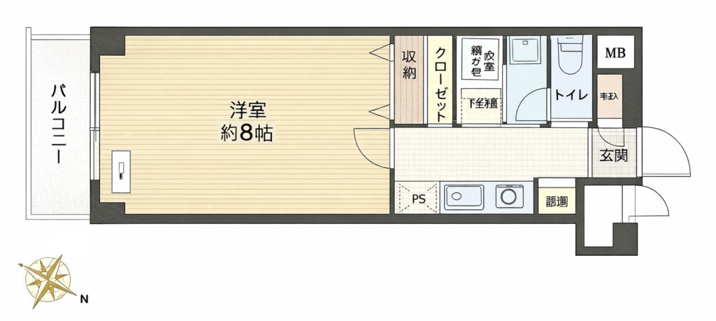 ハウスTKA目白｜雑司が谷駅徒歩2分｜2,980万円｜1K｜26.56㎡｜中古マンション