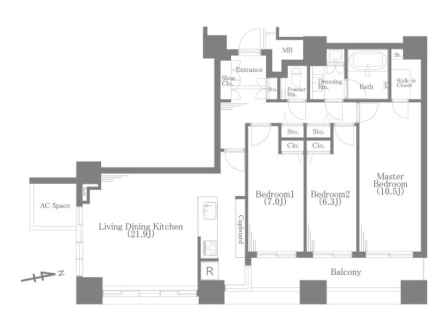 THE TOWERS DAIBA EAST 2115｜港区台場2丁目・2億3,990万円・102.66㎡｜売買マンション