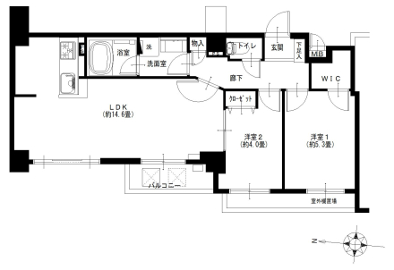 アクロスコート池上402号室|蓮沼駅徒歩4分・6,590万円・54.34㎡・2LDK|売買マンション