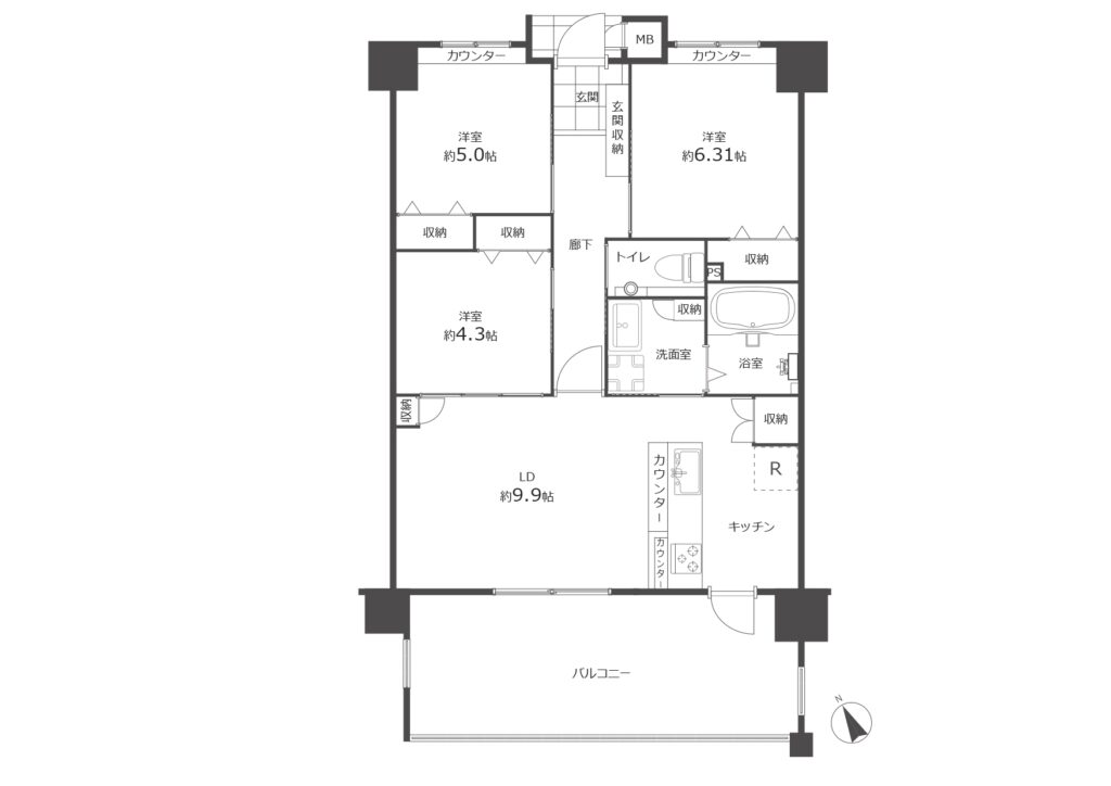 アベニールマンション前田｜浦添市｜5,090万円｜3LDK｜68.78㎡｜中古マンション