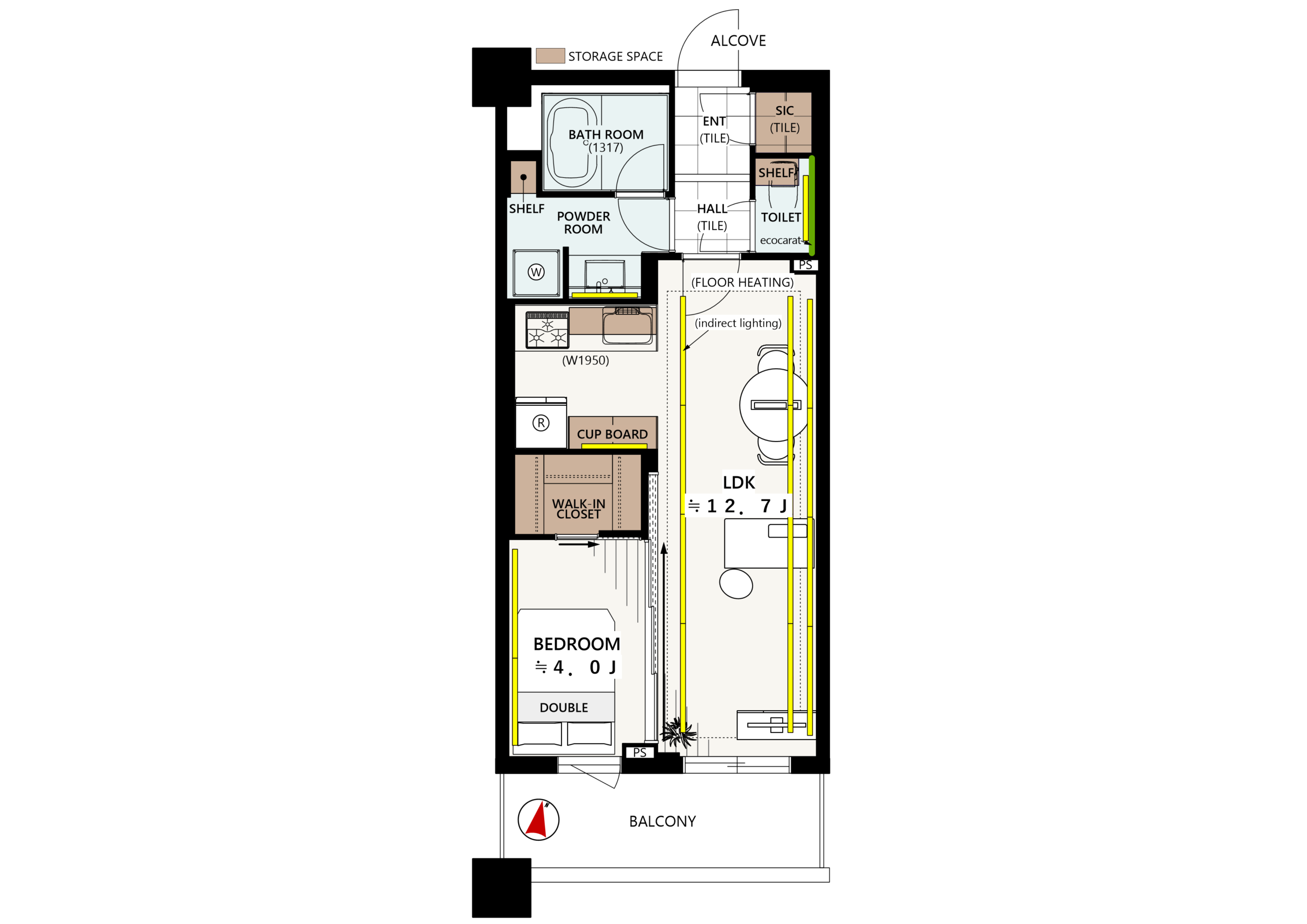 テラス渋谷美竹｜渋谷駅徒歩1分｜16,980万円｜1LDK｜41.58㎡｜売買マンション