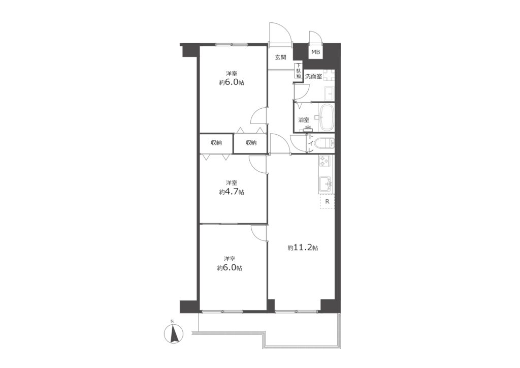 ニューライフ北谷｜北谷町｜2,890万円｜3LDK｜59.60㎡｜中古マンション