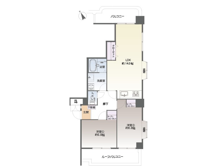 ライオンズマンション泊第8｜那覇市泊｜2,790万円｜2LDK｜62.65㎡｜中古マンション