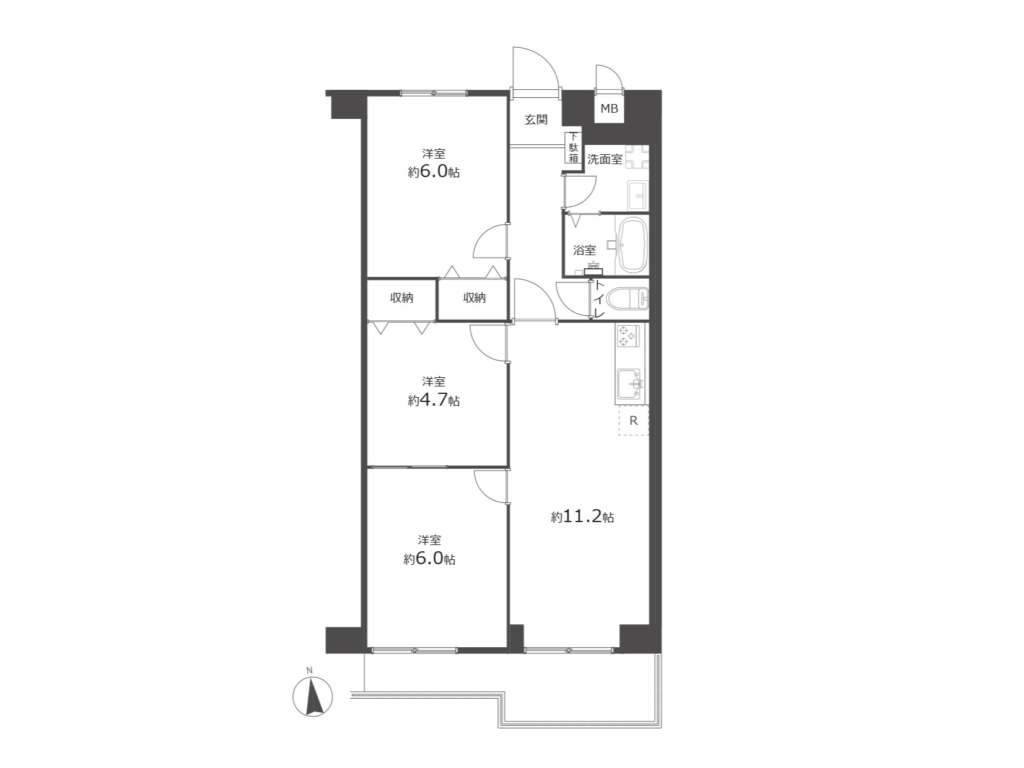 ニューライフ北谷403号室｜北谷町吉原・3LDK・2,890万円｜売買マンション