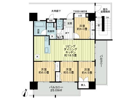 プレサンスロジェ牧港レーヴタワー1304号室|浦添市牧港・17.9万円・85.24㎡・4LDK|賃貸物件
