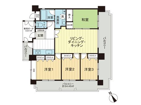 ライオンズプラザ壺川306号室｜那覇市壺川2丁目・4LDK・賃料13.9万円｜賃貸マンション