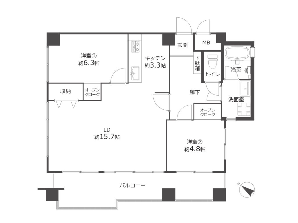 ライオンズマンション港川第2 401号室｜浦添市港川・2LDK・2,990万円・70.09㎡｜売買マンション