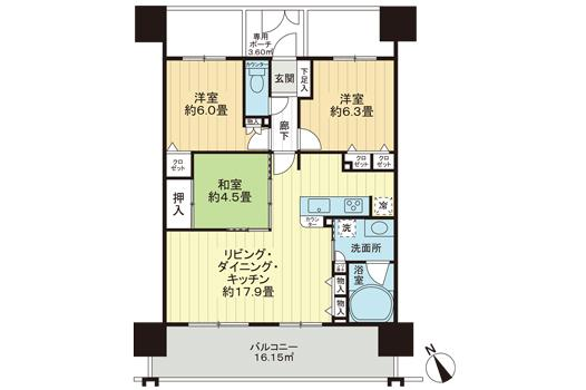 リリーベルおもろまちサーモス806号室｜那覇市おもろまち2丁目・3LDK・賃料21万円｜賃貸マンション