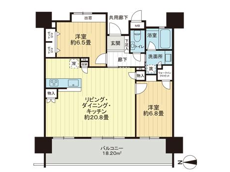 プレサンスロジェ国際通りレーヴタワー803号室|牧志駅徒歩3分・20万円・73.97㎡・2LDK|賃貸マンション