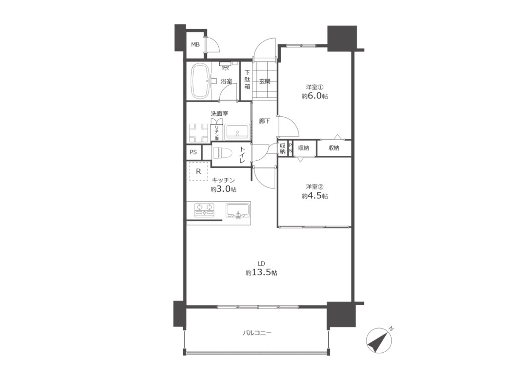 プレサンスロジェ宜野湾我如古ヴォールタワー1603号室｜宜野湾市我如古・4,390万円・2LDK｜売買マンション