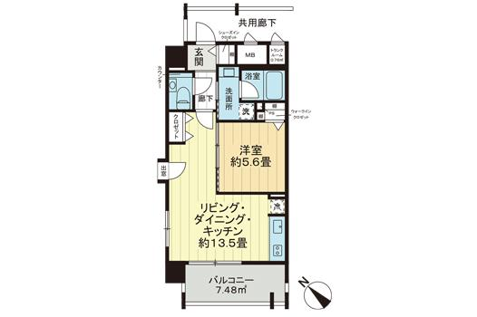 ワイズグレイスシティ久茂地701号室|県庁前駅徒歩4分・12.9万円・46.96㎡・1LDK|賃貸マンション