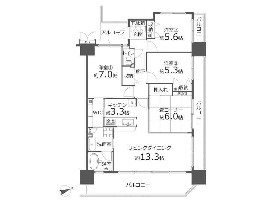 Fステージ東浜607号室|与那原町東浜・4,190万円・4LDK 89.88㎡|中古マンション
