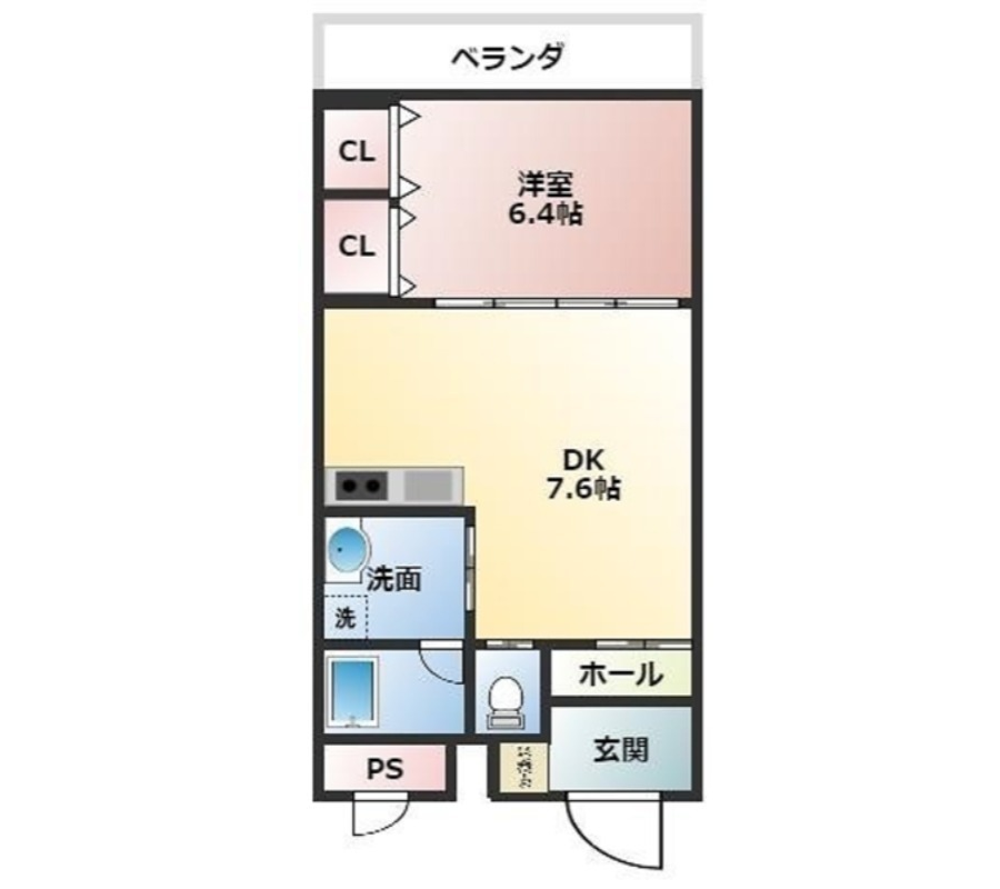 クオサ名護大北ハウス303号室|名護市大北・6万円・36.55㎡・1DK|賃貸マンション