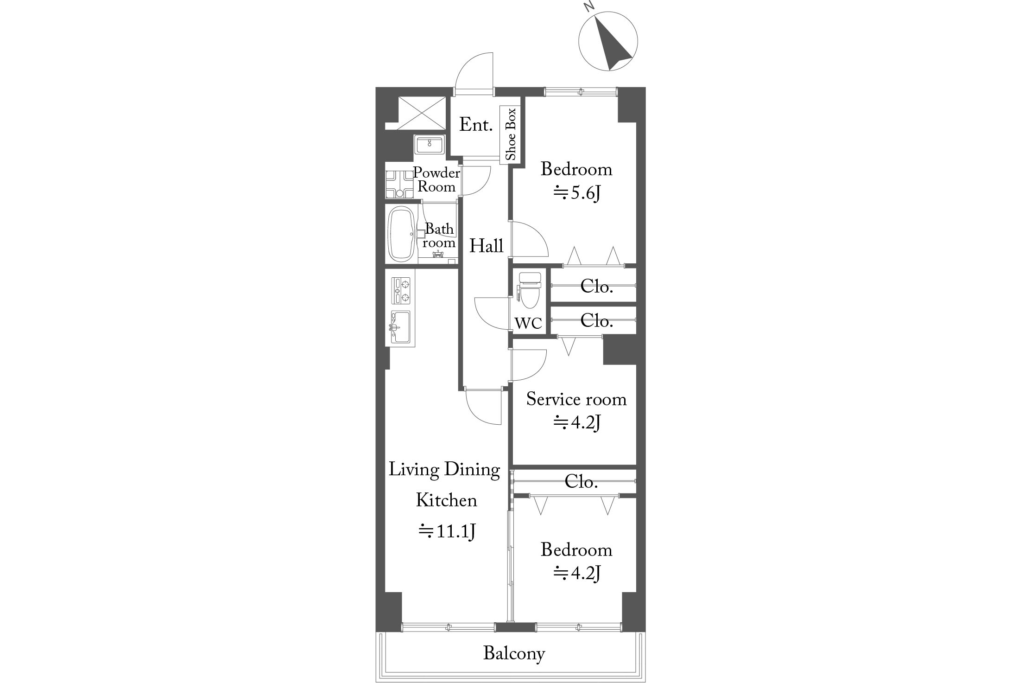 南馬込スカイマンション6階|西馬込駅徒歩7分・4,180万円・66.00㎡・2SLDK|収益物件
