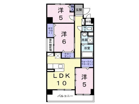 コンフォート フィールド505号室｜沖縄市桃原・11.1万円・62.52㎡・3LDK｜賃貸マンション