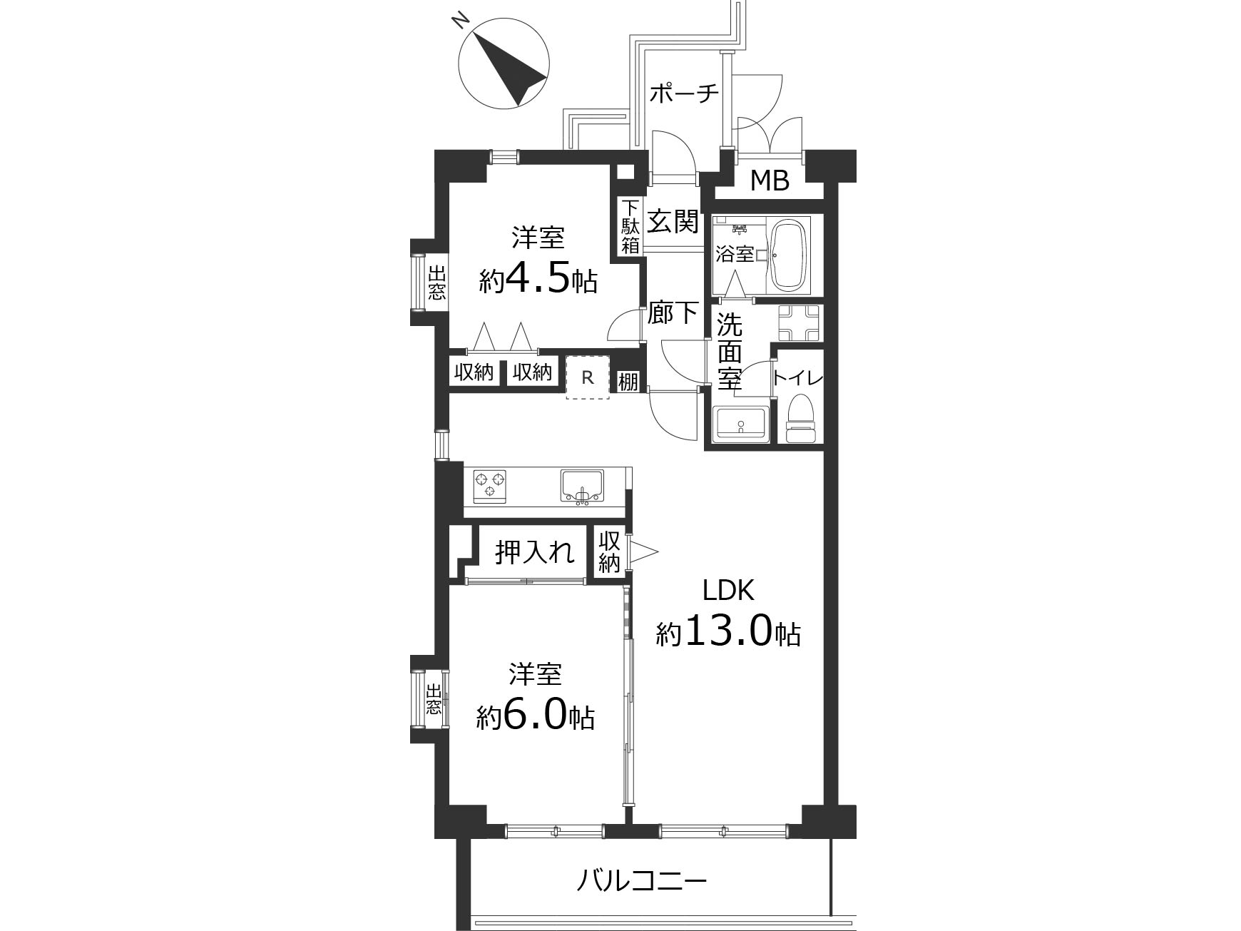成増アクト2 803号室｜東京都板橋区成増・2LDK｜中古マンション